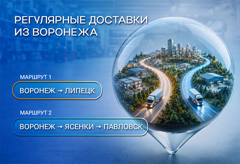 Доставка грузовых запчастей в г. Павловск и г. Липецк