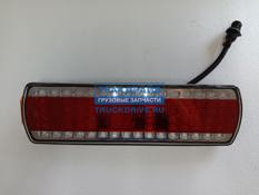 Фото 19709 фонарь КАМАЗ МАЗ левый светодиодный нового образца с габаритом и проводом AMP разъемом