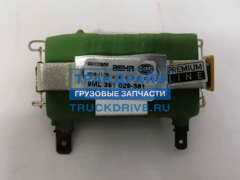 Резистор вентилятора отопителя салона DAF XF 95 105 9ML351029381 BEHR ...