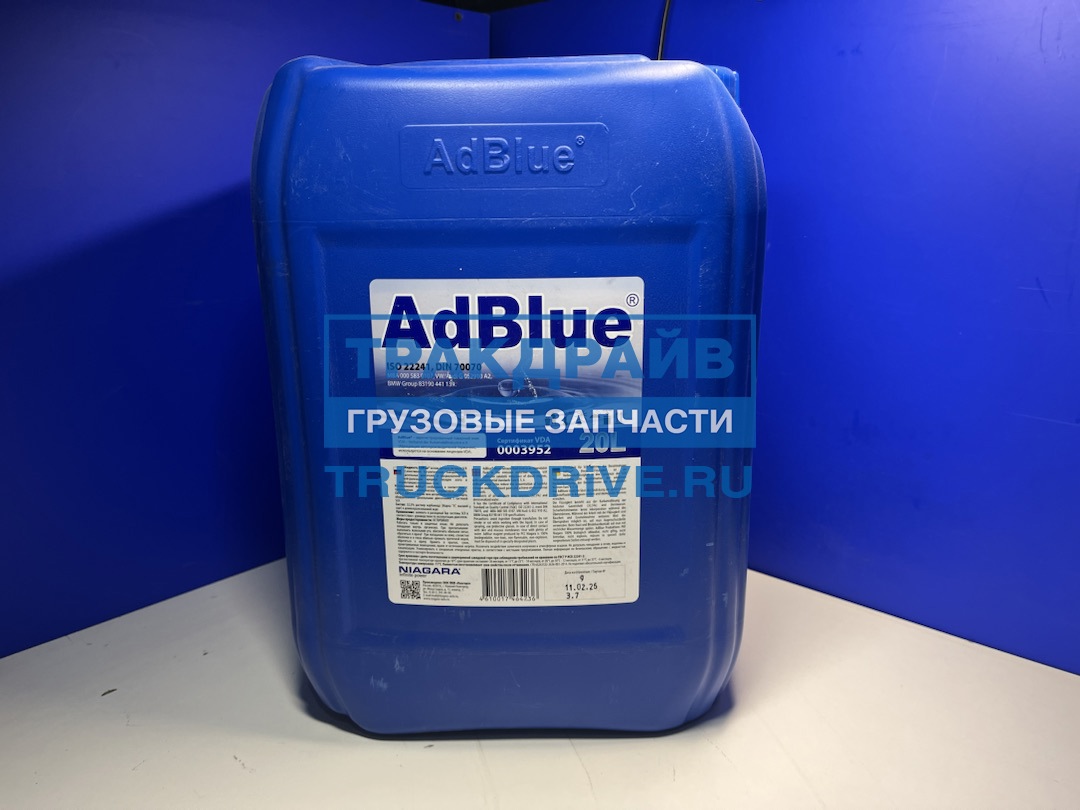Фото ADBLUE 004008000013 жидкость AdBlue 20L (водный раствор мочевины) для систем SCR а/м Евро 4,5,6