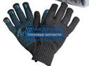 Фото AIRLINE AWGC04 перчатки ХБ с ПВХ черные