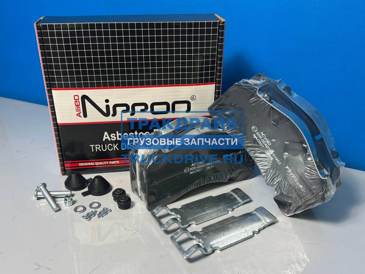 Фото ALLIED NIPPON ACV062K накладки тормозные дисковые 29171 29158 Knorr SK7 211x108x30 мм
