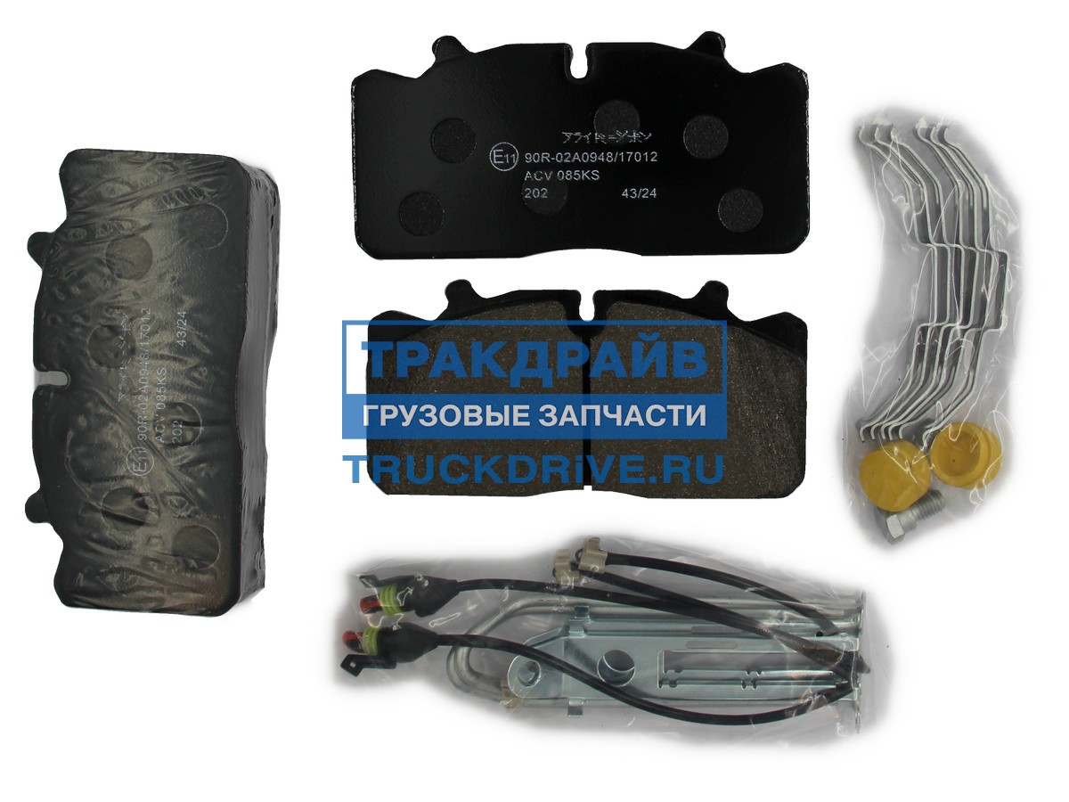 Фото ALLIED NIPPON ACV085KS колодки тормозные ГАЗон Next передние/задние (4шт.) ALLIED NIPPON