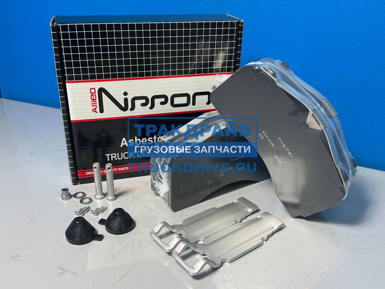 Фото ALLIED NIPPON ACV210K колодки тормозные дисковые для грузовиков Dongfeng GX (комплект 4 шт)