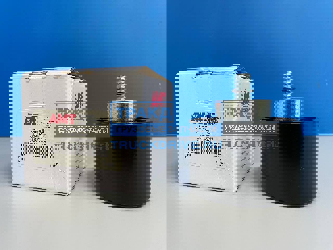 Фото AMT N.V. 33000058350 ролик ремня обводной D=74 H=47 для самосвалов HONGYAN и AMT с моторами C11/13