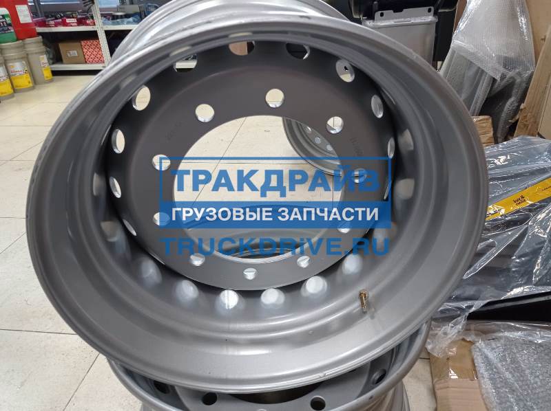 Диск колесный прицепной, барабанный тормоз (11.75-22.5 ET120), нагрузка ...