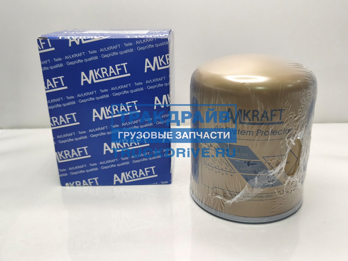 Фото AVLKRAFT 70300029 фильтр осушителя все модели 4324102442 M39*1,5 с коалесцирующим ASP PLUS золотой