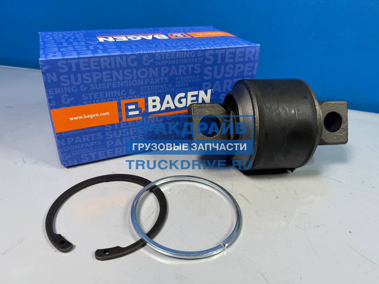 Фото BAGEN T660081 ремкомплект реактивной тяги для Volvo FH FM D=95 d=21 H=35 мм.