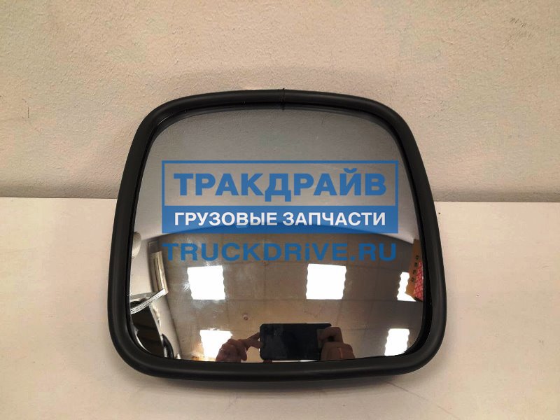 Зеркало КАМАЗ,МАЗ доп сферич 227х227 с обогр (24V) (Бобруйск)