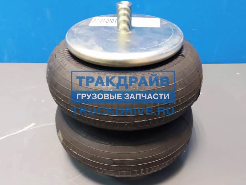 Фото BLACKTECH 2C21210P14 пневмоподушка подвески Мерседес Актрос Аксор в сборе 2-х секционная 
