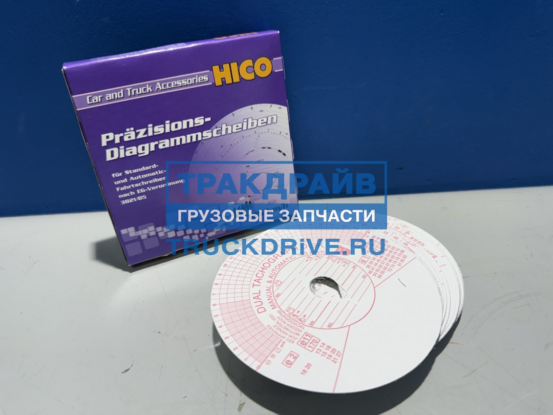 Фото BORG HICO 3213BORG карта тахографа 125 км/ч (комплект 100 шт.)