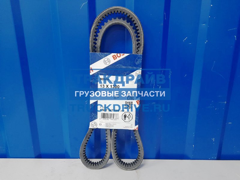 Фото BOSCH 1987947666 ремень двигателя Ивеко Ман Мерседес Даф 13x1300 мм