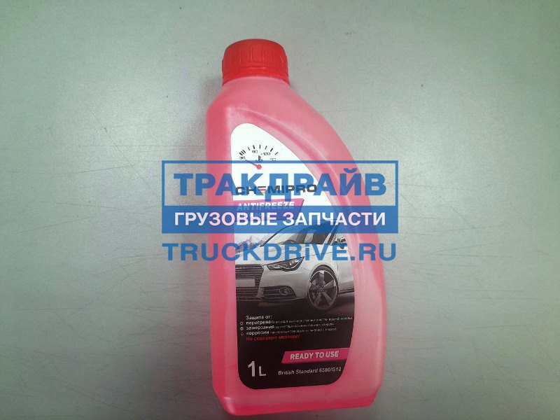 Фото CHEMIPRO CH086 антифриз Chemipro G12 готовый 1л красный