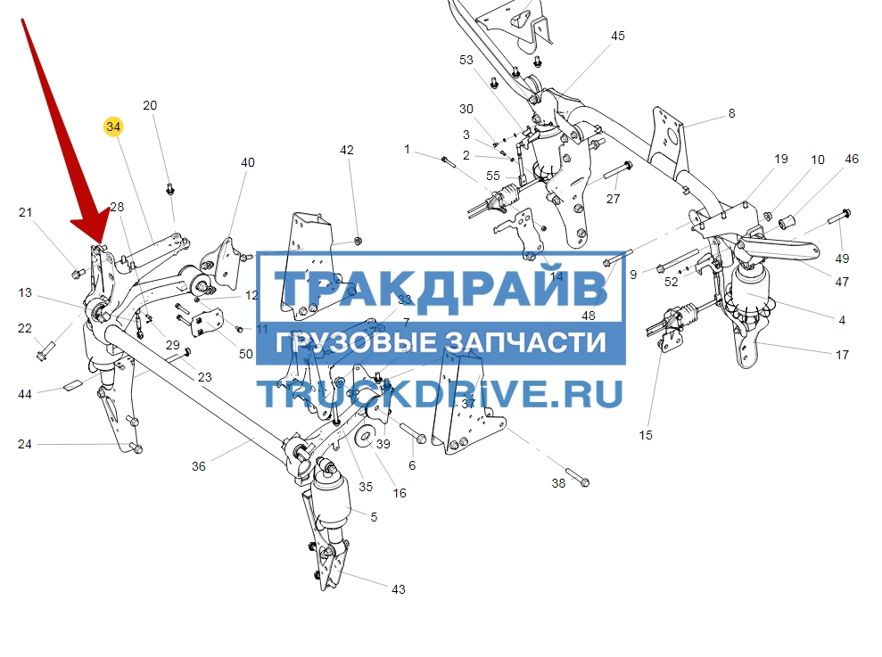 Фото CNHTC 810W417200148 кронштейн кабины передний верхний правый для SITRAK и HOWO