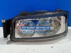 Фото CNHTC 811W251016001 фара левая для грузовиков HOWO T5G и SITRAK C7H с металлическим бампером