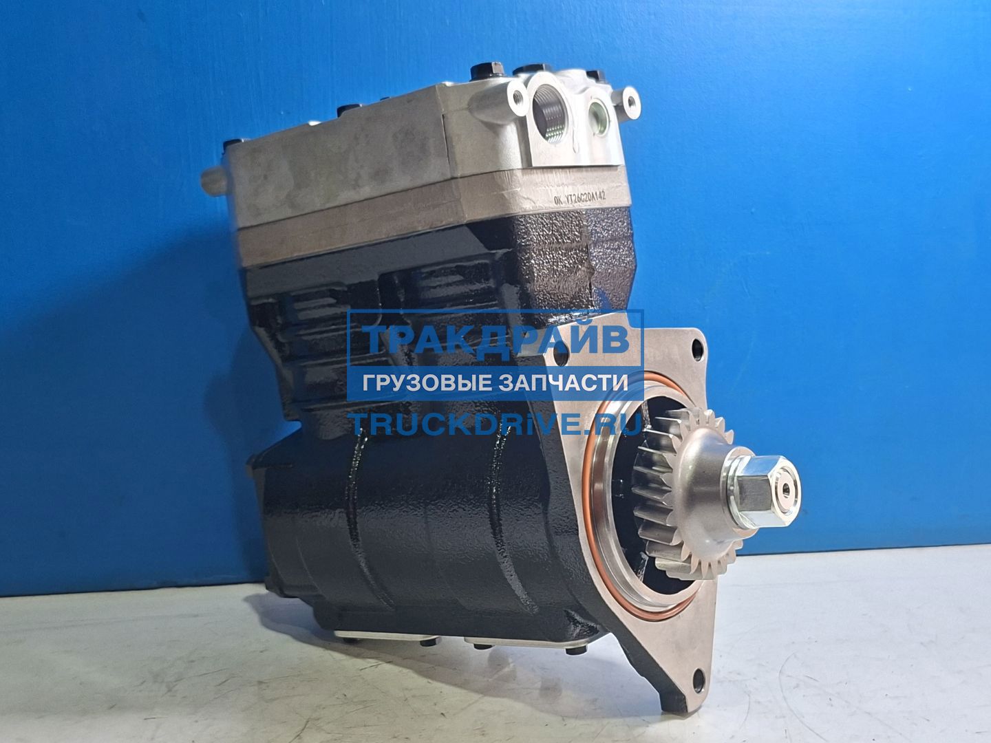Фото CREATEK CK20269H компрессор воздушный двухцилиндровый для Shacman X3000 с двигателями Weichai WP12 WP13