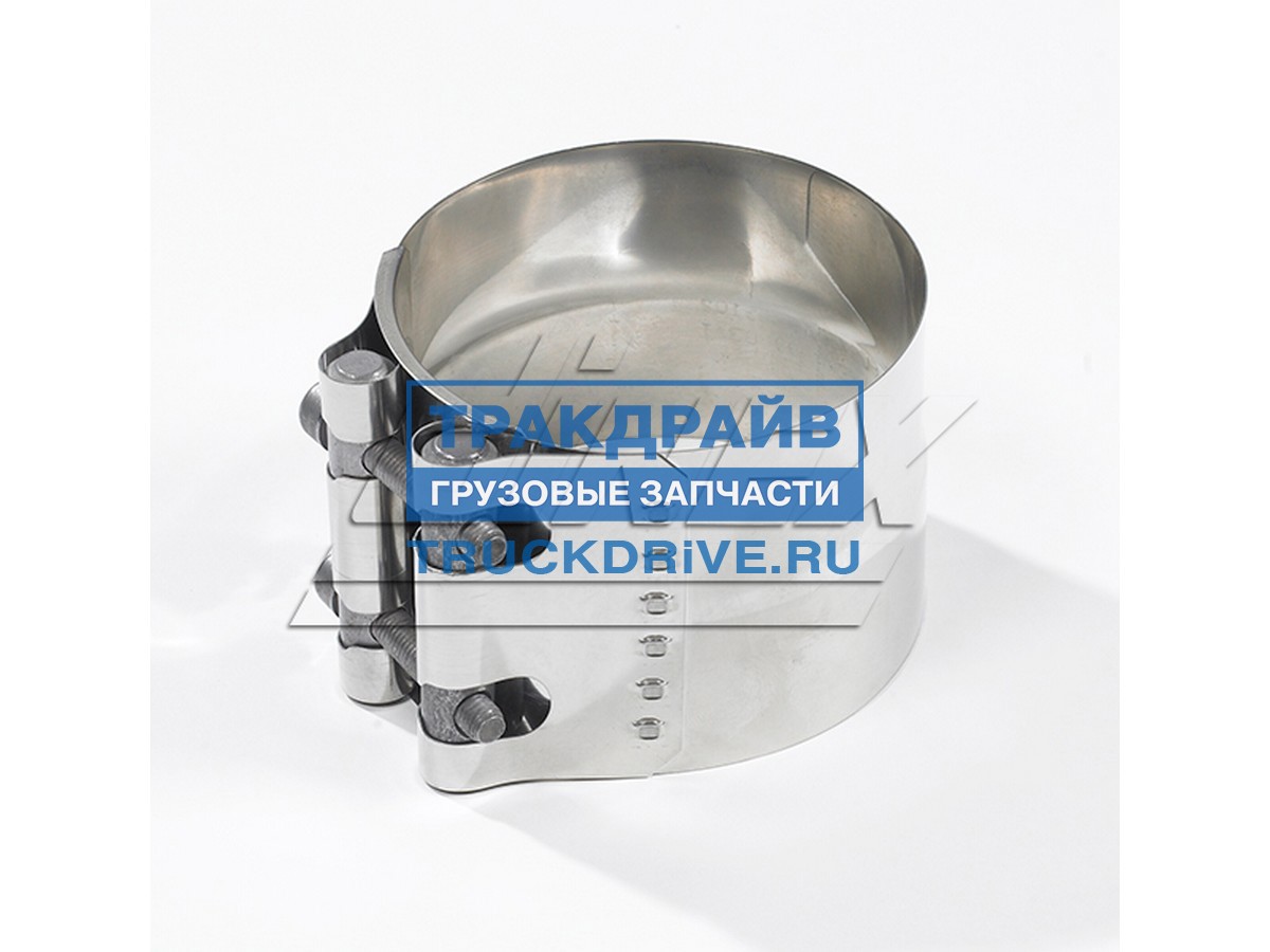 Фото DINEX 99303 хомут гофры D 101,6 / 106,6 mm / 4'' (нерж AISI 304) (=8480051). Premium - усиленный.