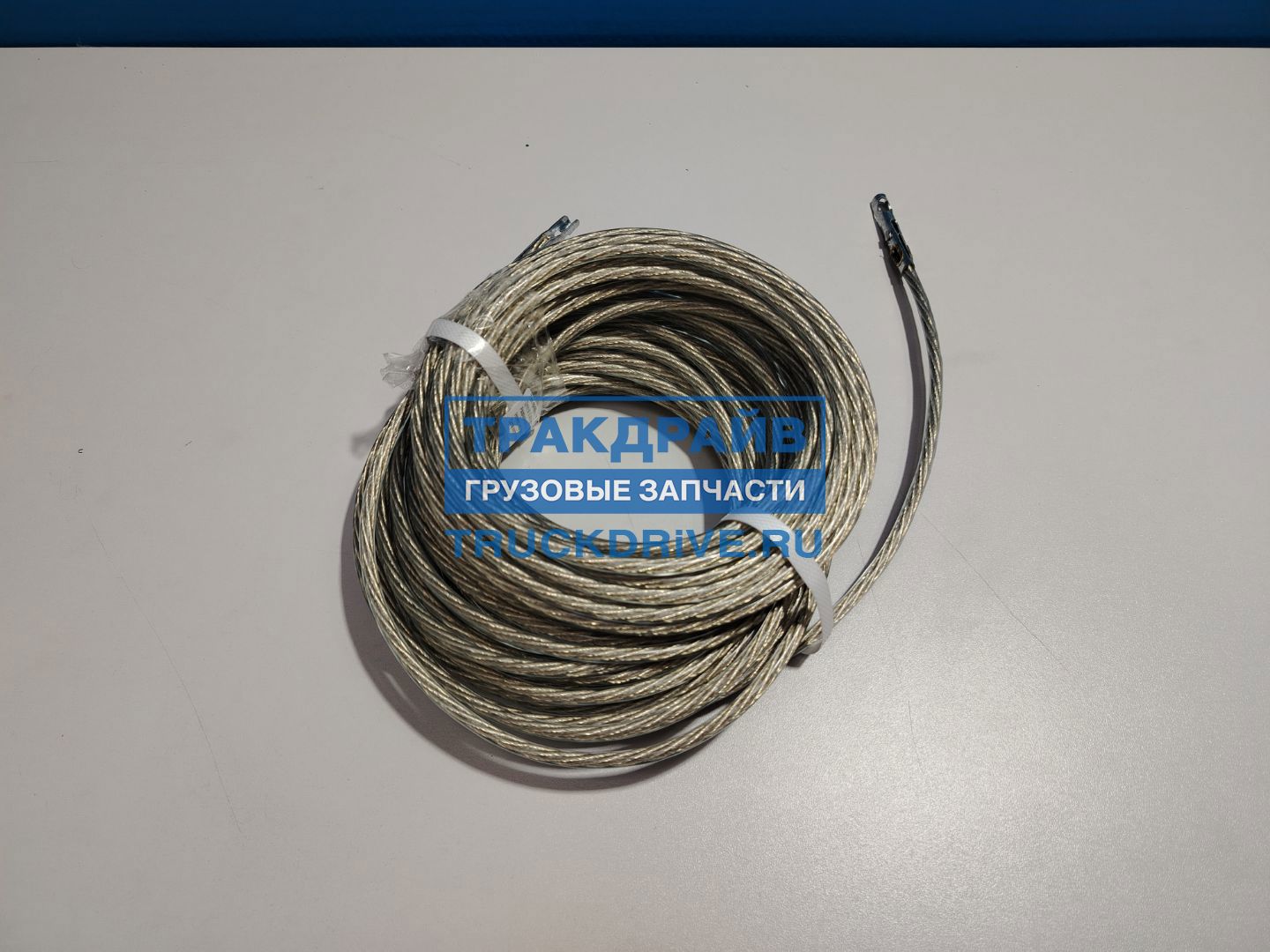 Фото ENTERPRISE E6150028 трос тента таможенный 6 мм, 28 м с наконечниками