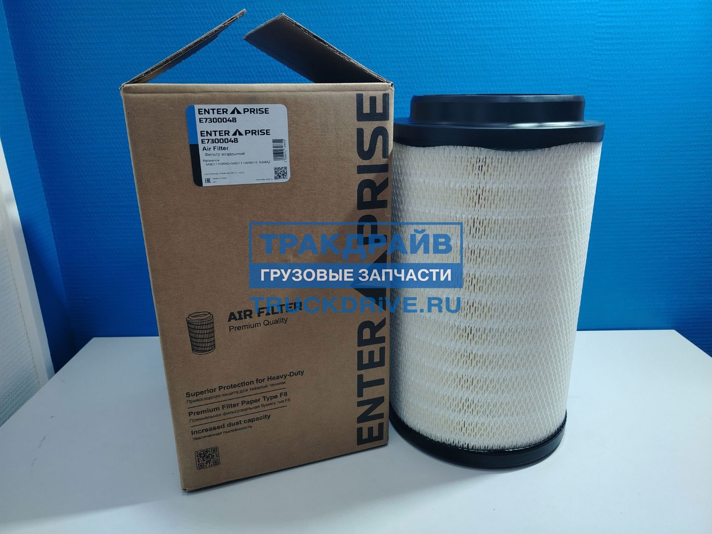 Фото ENTERPRISE E7300048 Фильтр воздушный для Камаз К5 54901 (комплект основной+дополнительный) 1
