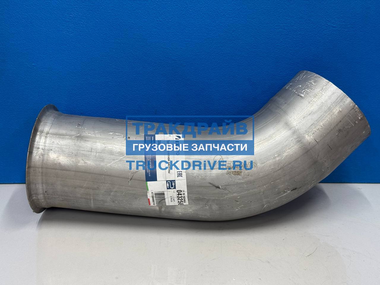 Фото EXOVO 04325E труба глушителя приёмная передняя DAF XF95 с гофрой  2