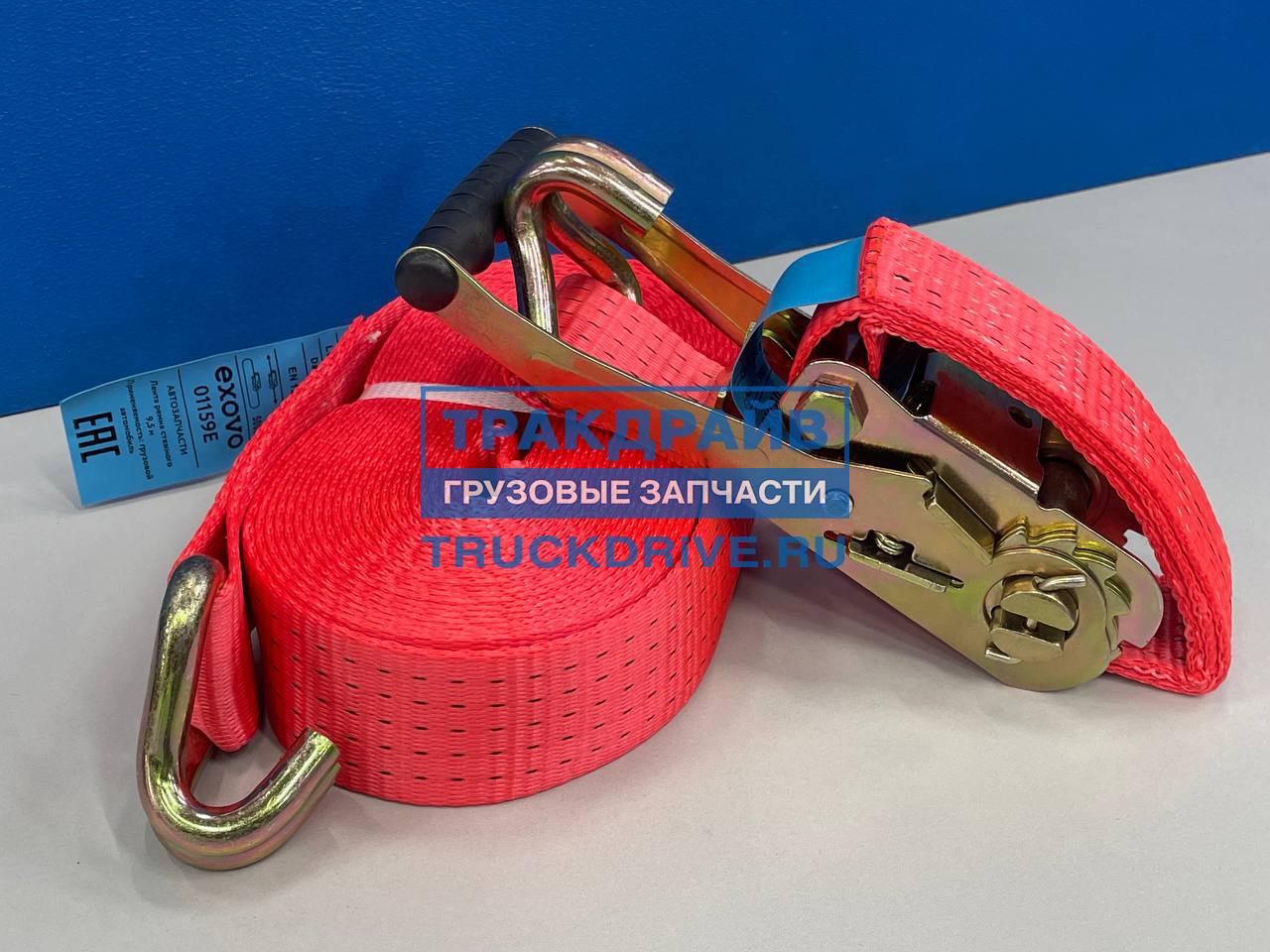 Фото EXOVO 28159E ремень стяжной с храповым механизмом 5 тонн L=10 м