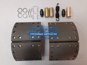 Фото GENIRPARTS GPK2580 комплект колодок YORK  на колесо 2шт с накладками 311x178 мм. для осей BMT 1