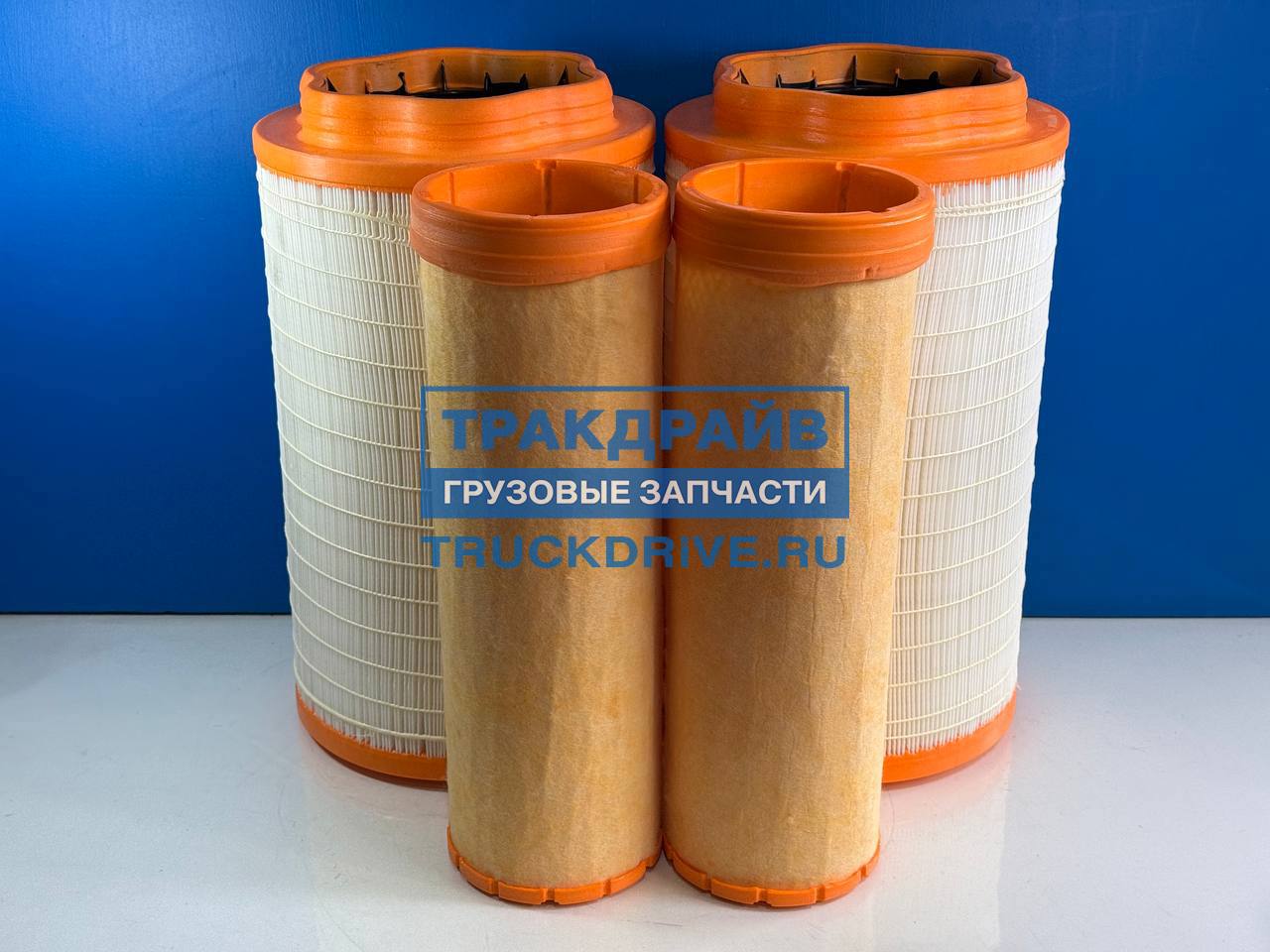 Фото KAMAZ 54901110956020 комплект из двух основных и двух дополнительных воздушных фильтров для Камаз К5 54901