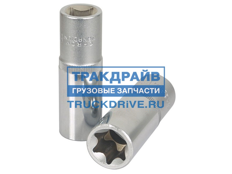 Фото KS TOOLS 9114429 головка торцевая удлиненная 1/2" с профилем TORX E20 Хром-ванадиевая сталь, ма