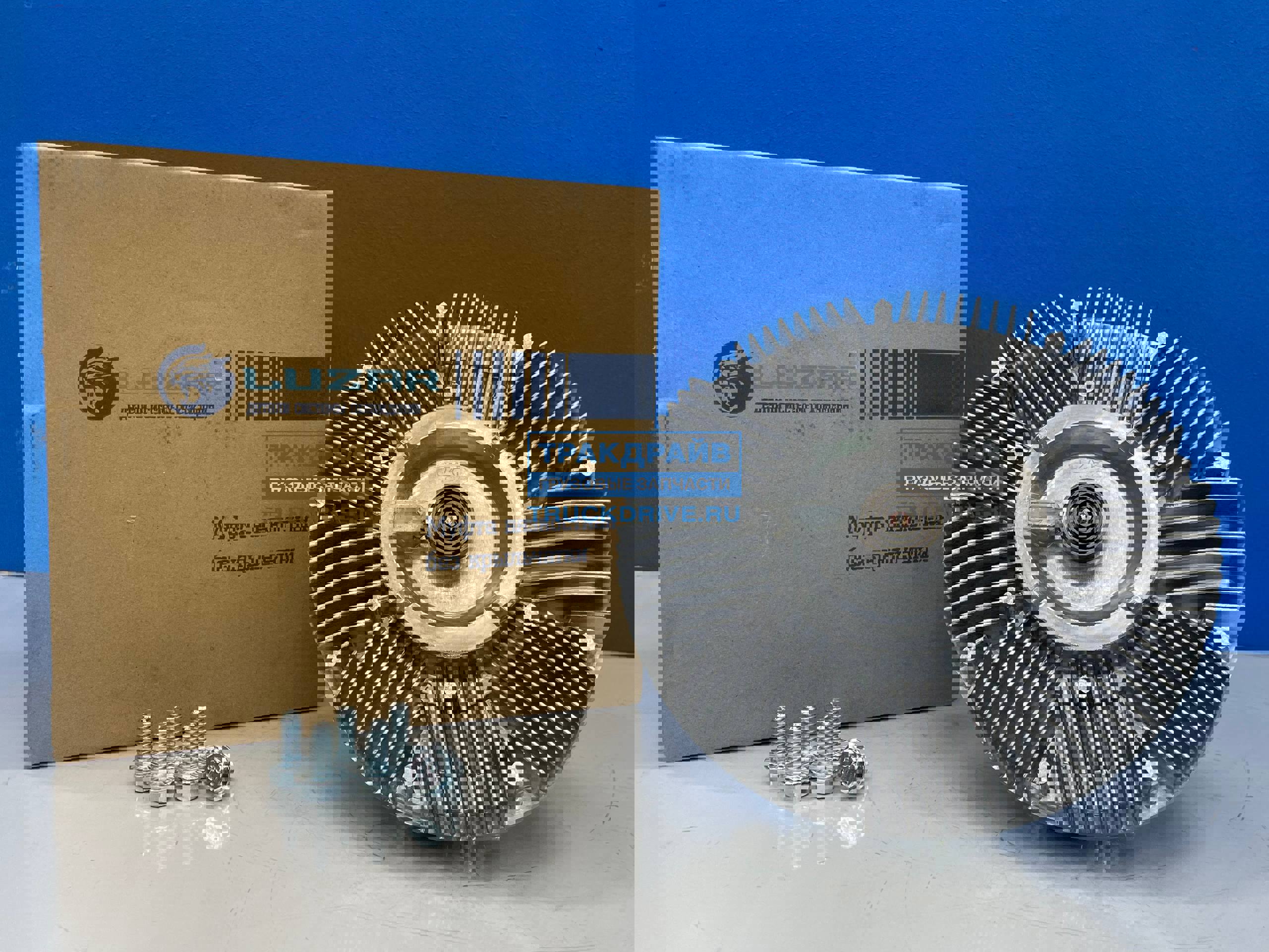 Фото LUZAR LMC0712 вискомуфта вентилятора для JAC N120 КАМАЗ Компас-12 