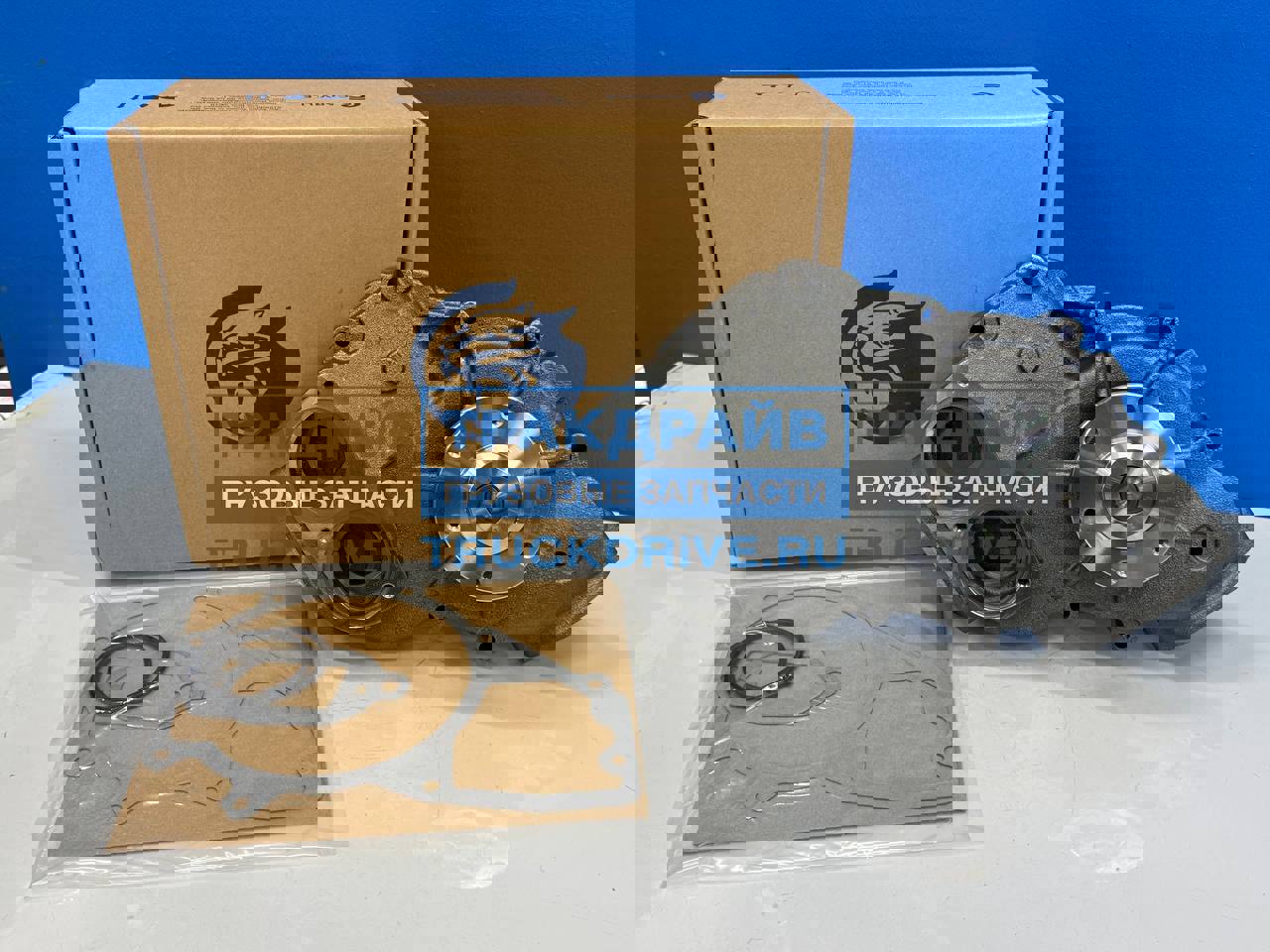 Фото LUZAR LWP0764 насос водяной для автомобилей КАМАЗ 5490 / Mercedes Axor OM 457 с интардером