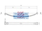 Фото MARSHALL M1056400 задняя двухлистовая рессоря для Mercedes Sprinter 308-316CDI 3.5T 