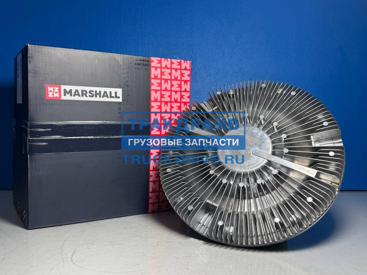 Фото MARSHALL M6100220 вискомуфта для Камаз 5490 в сборе 11 лопастей 750 мм.