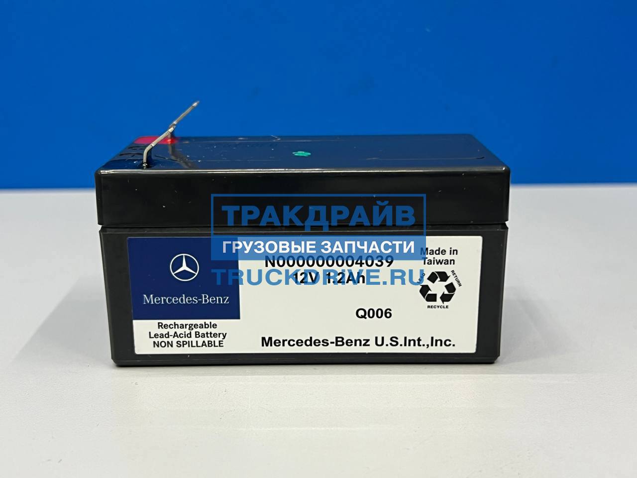 Вспомогательный аккумулятор Mercedes для систем ECU и селектора АКПП 1 А/ч  N000000004039 MERCEDES-BENZ купить недорого