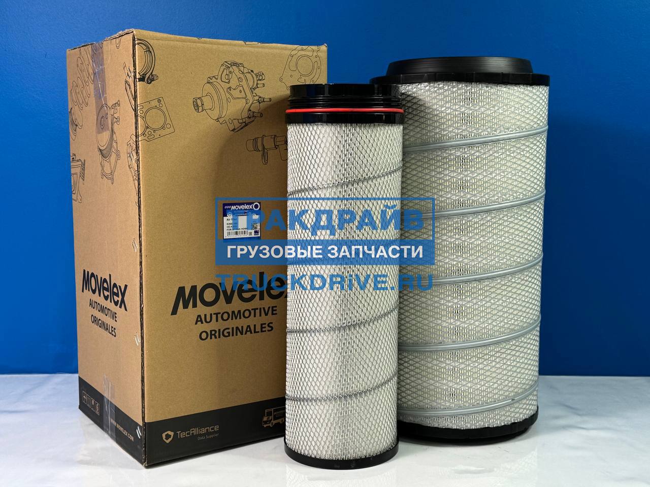 Фото MOVELEX K2652MX фильтр воздушный HOWO T5G комплект (наружный+внутренний) 4