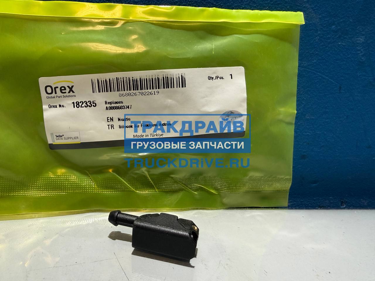 Фото OREX 182335 форсунка омывателя стекла для DAF XF95 XF105