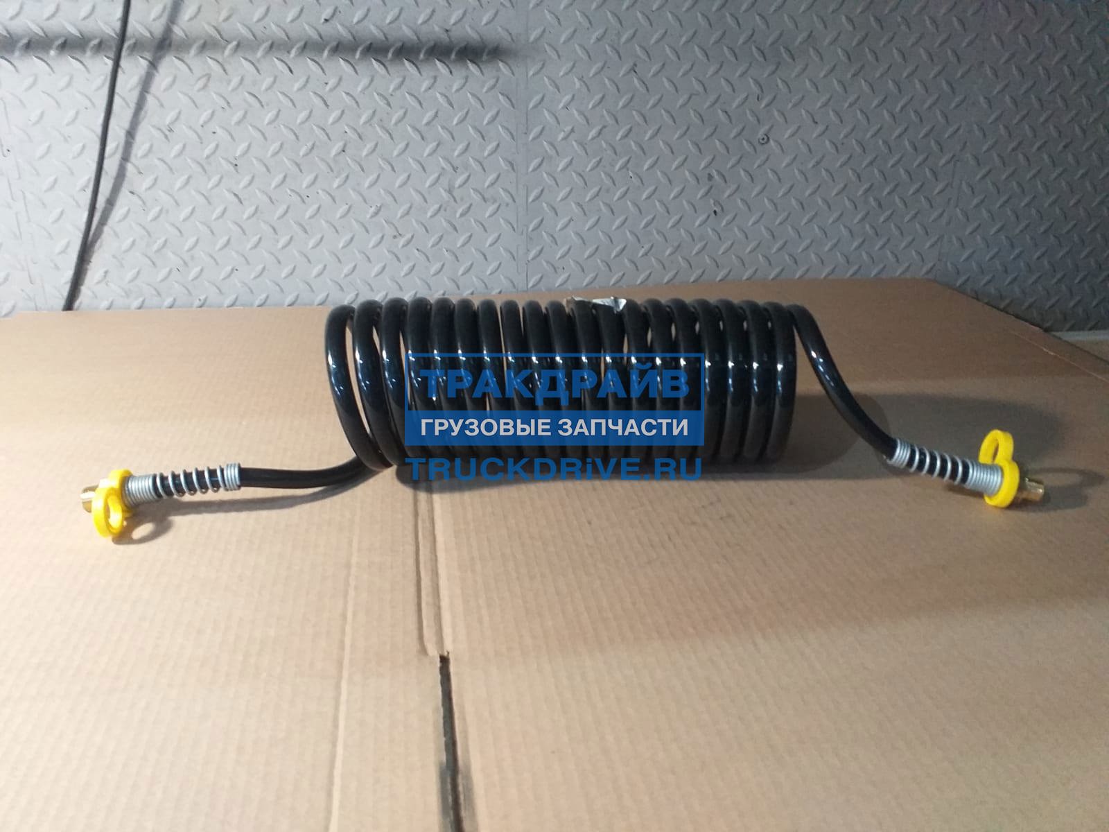 Шланг тормозной КАМАЗ (спираль М16х1,5) желтый (ан.452 711 057 0) (ProVia)
