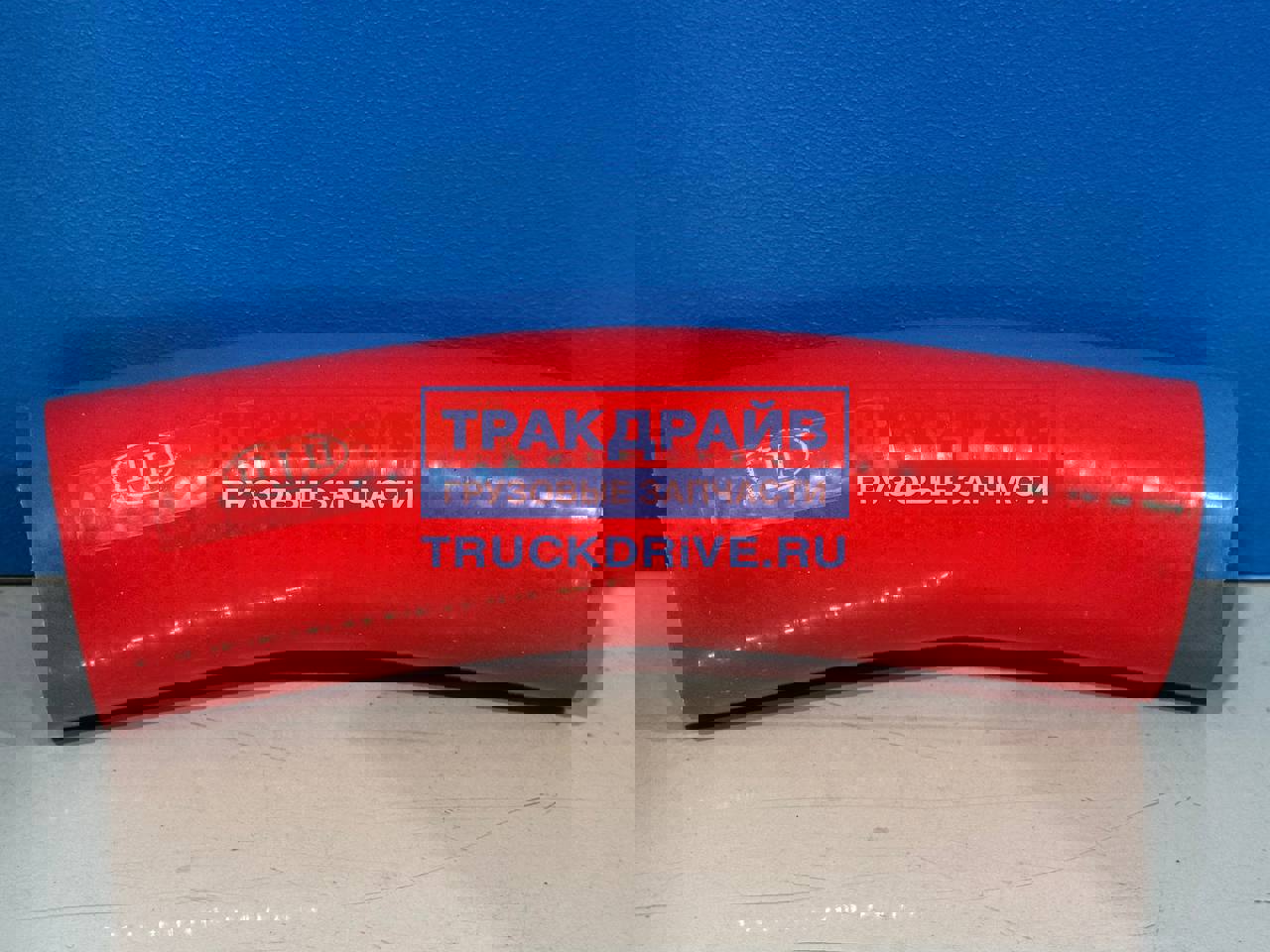 Фото ПТП PTP002043 патрубок интеркулера D=50 мм, L=160 мм ГАЗ 3302 угловой красный силикон