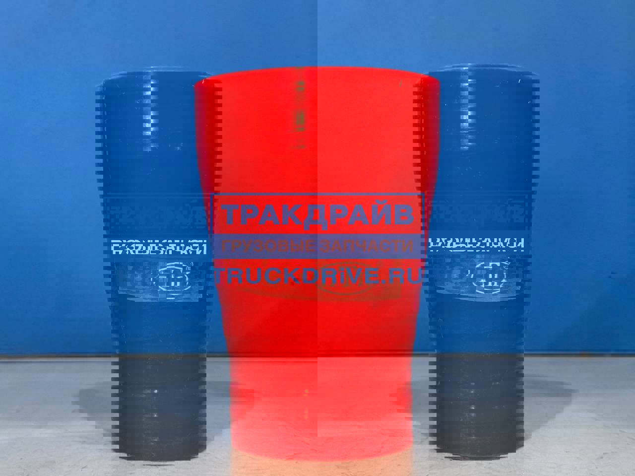 Фото ПТП PTP002045 патрубок интеркулера D=50*70 мм, L=120 мм ВАЛДАЙ красный силикон