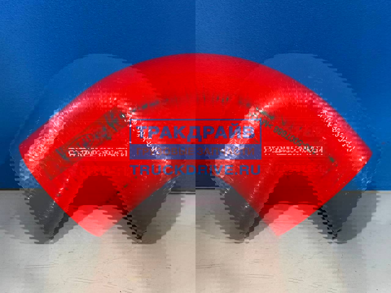 Фото ПТП PTP002047 патрубок интеркулера D=76 мм, L=120*120 мм, угол 90 ПАЗ Next красный силикон