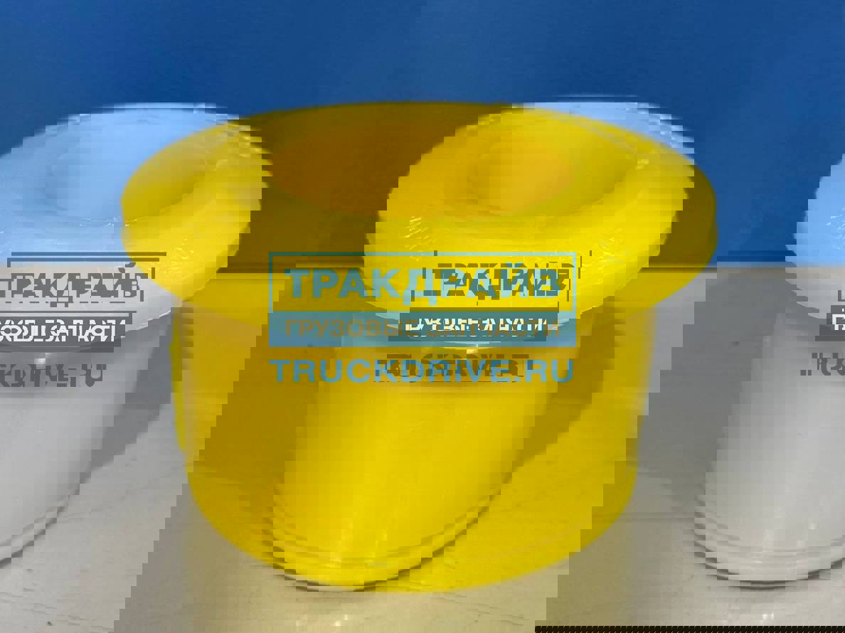 Фото ПТП PTP023743 втулка стабилизатора для автомобилей МАЗ (55*88 мм) нижняя большая желтый полиуретан 