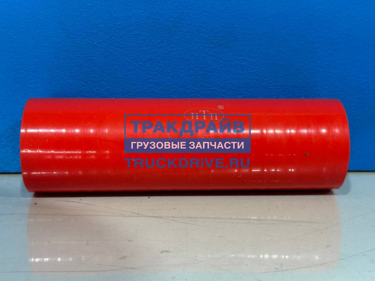 Фото ПТП PTP028793 патрубок радиатора нижний МАЗ (D=42 mm, L=160 mm)  красный силикон