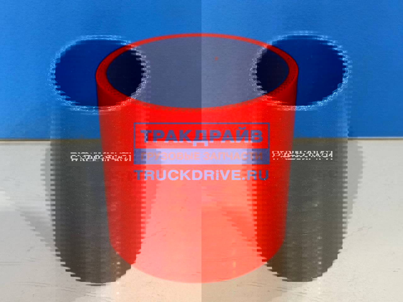 Фото ПТП PTP028806 патрубок интеркулера для автомобилей КАМАЗ-4308 (D=75 мм, L=80 мм) красный силикон 