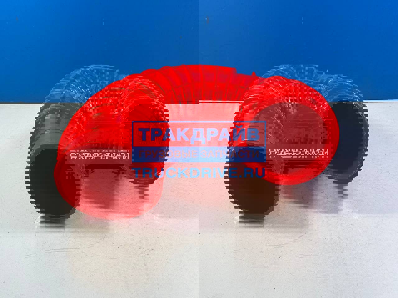 Фото ПТП64 PTP002076 патрубок впускной красный силикон не армированный для двигателей ЯМЗ