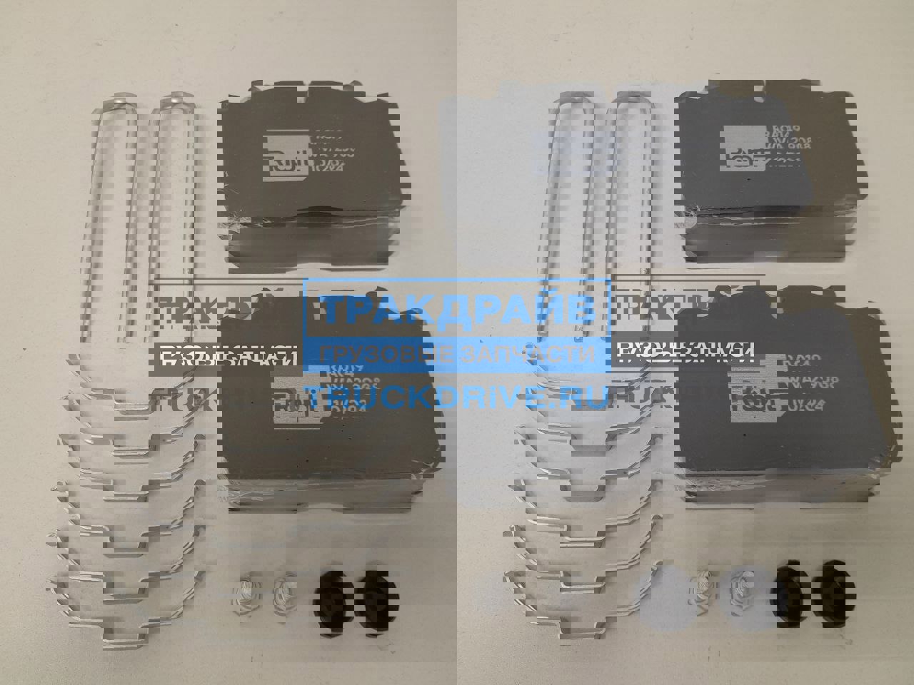 Фото RAPIT RA0149 колодки тормоза дискового WVA 29088  Wabco PAN 17 с монтажным комплектом