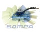 Фото SAMPA 04141501 вискомуфта для Scania с крыльчаткой D=750 11 лопастей, разъем 6 PIN