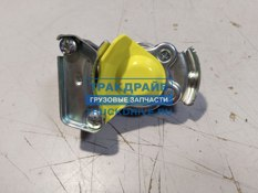 Фото SAMPA 09500501 головка соединительная пневматическая М16х1,5 мм с клапаном желтая 3