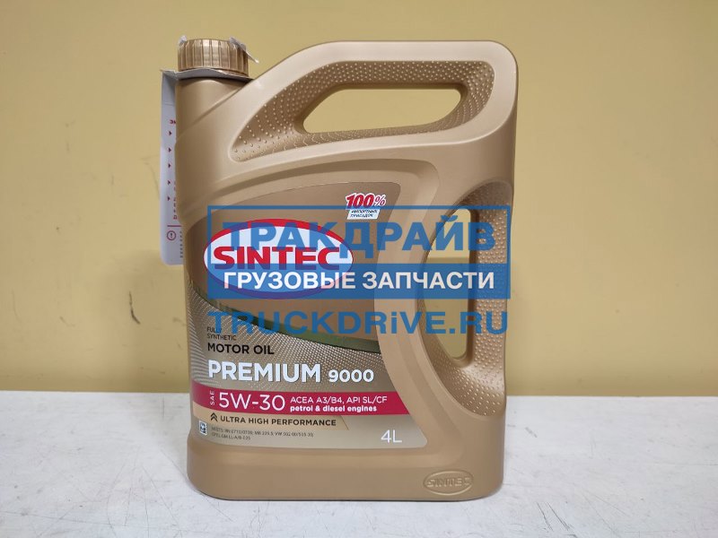 Фото SINTEC 600103 масло моторное Sintec Premium 9000 SAE 5W-30 4л