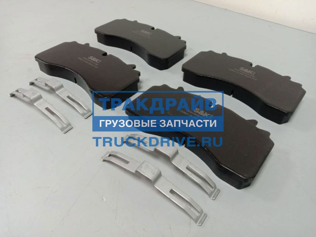 Колодки тормозные ось БПВ дисковые 210,6x109,55x31,7 мм SK29162-01 S&K  купить недорого