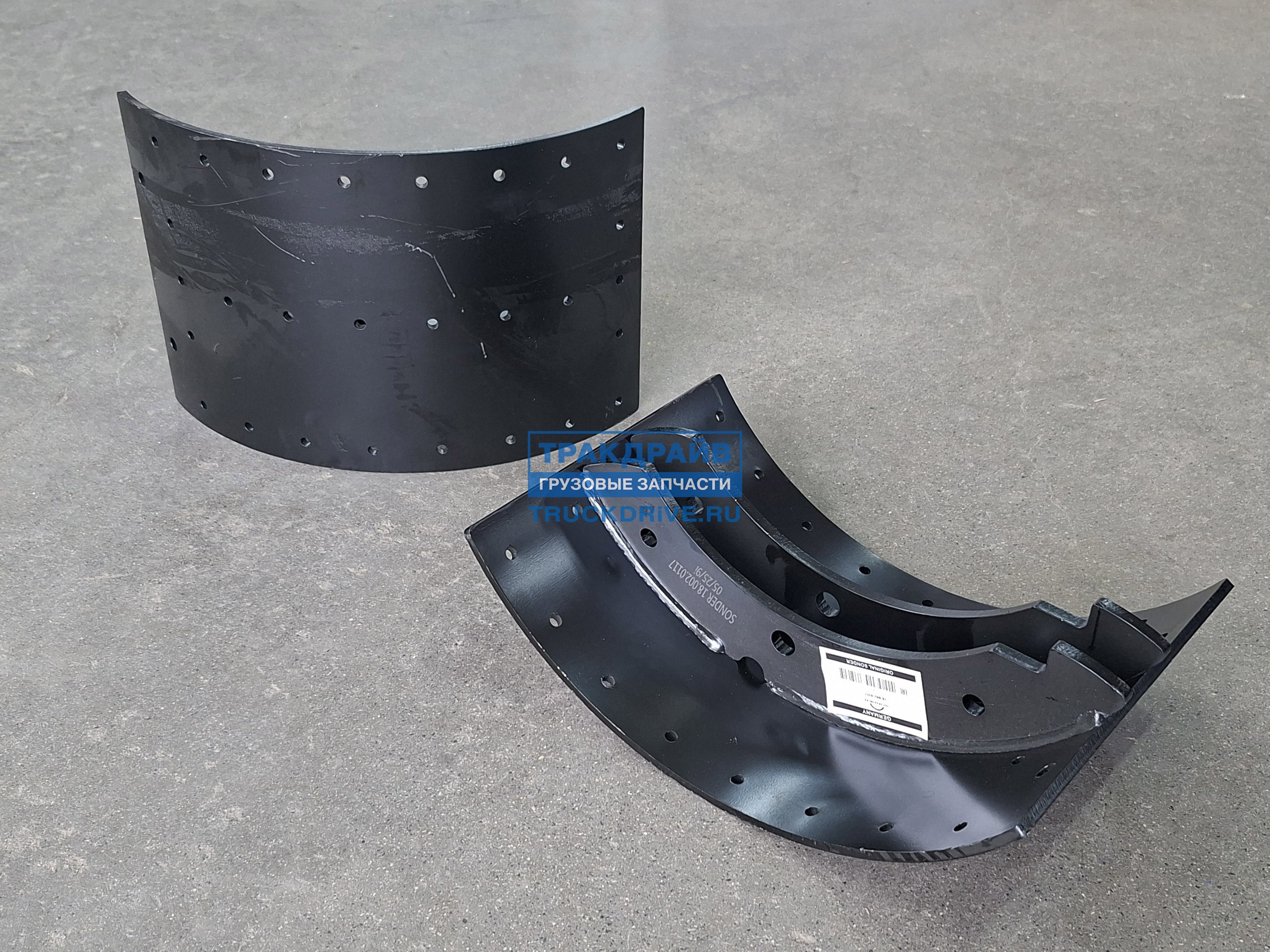 Фото SONDER 180020117 колодки тормозные барабанные для Volvo FH12 FH16 410x225 мм (комплект 2 шт)
