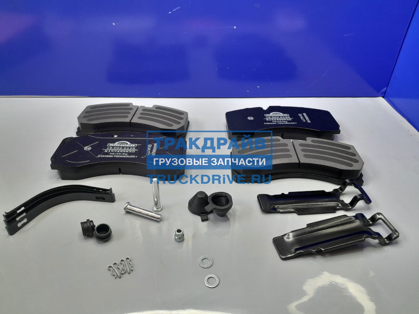 Фото SONDER 180020139 колодки тормозные передняя/задняя ось для Dongfeng GX Jac K7 (комплект 4 шт)